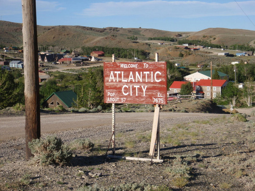 Atlantic City, population about 57.